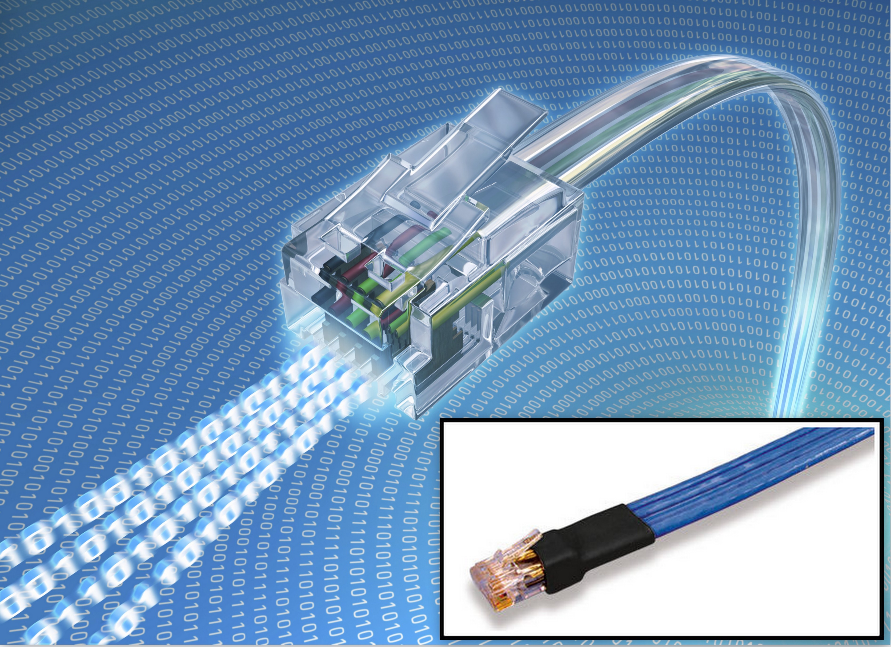 Filler-Free Flat Ethernet Cables