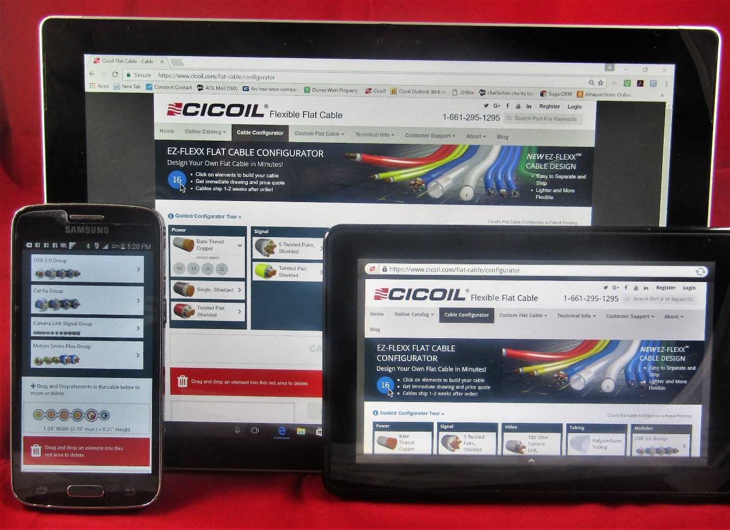 Flat Cable Configurator Now Available for Mobile Devices