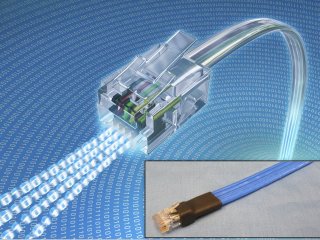 Flat Flexible Cat 6A Cable