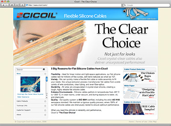 High Performance Flat Cables on New Cicoil Website